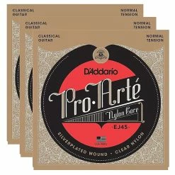 Empire Guitars D'Addario EJ45 Pro-Arte Normal Tension Nylon Classical Guitar Strings-3 Packs *Free Shipping In USA* Accessories
