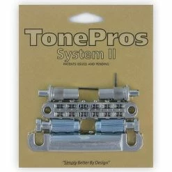 Empire Guitars Guitar Parts TonePros System II Bridge And Tailpiece Chrome For Les Paul Or Gibsons Tune-o-matic LPCM02-CH