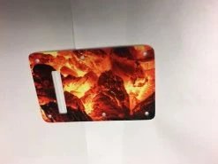 Empire Guitars Greasy Groove Stratocaster Pickguard & Backplate Fire Ember