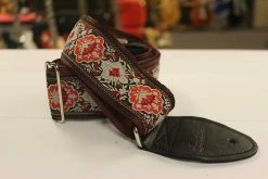 Empire Guitars Accessories Souldier Guitar Strap Cabernet - Wine W/ Black Leather Ends *Free Shipping In The USA*