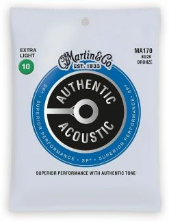 Empire Guitars Martin MA170 SP 80/20 Bronze Authentic Acoustic Guitar Strings Extra Light 10-47