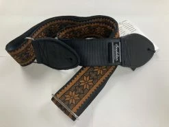 Empire Guitars Souldier Straps Poinsettia Brown Black Ends GS0907BK02BK *Free Shipping In The US*