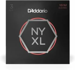 Empire Guitars D'Addario NYXL1052-3P Nickel Wound Electric Guitar Strings 3-Pack, 10-52 Heavy Low *Free Shipping*