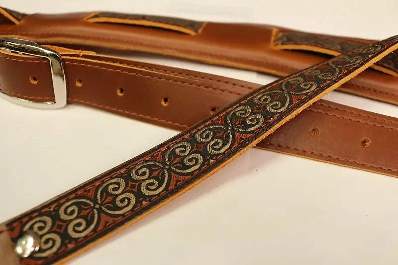 Buy ✨ Empire Guitars Souldier "Papyrus" Leather Saddle Guitar Strap *Free Shipping In The USA* Accessories 😀 2 Empire Guitars Souldier "Papyrus" Leather Saddle Guitar Strap *Free Shipping In The USA* Accessories