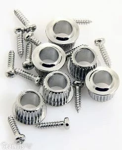 Empire Guitars Accessories Grover 133N Deluxe Guitar Machine Heads, Vintage, Nickel, 3 Per Side, Package Of 6