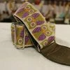 Empire Guitars Accessories Souldier Guitar Strap Owls Purple W/ Olive Leather Ends *Free Shipping In The USA*