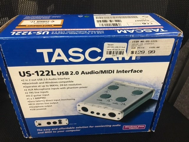 Promo ❤️ Empire Guitars Accessories Tascam US-122L USB 2.0 Audio/MIDI Interface Used ❤️ 2 Empire Guitars Accessories Tascam US-122L USB 2.0 Audio/MIDI Interface Used