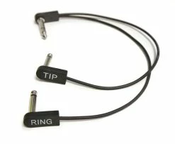 Empire Guitars Accessories EBS ICY-30 Stereo Insert Cable 30cm (12 Inches) TRS To Dual TR