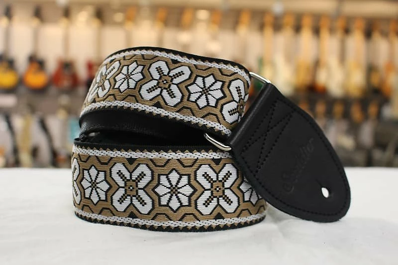 Hot Sale 🎉 Empire Guitars Souldier Greenwich White/Tan Guitar Strap *Free Shipping In The USA* Accessories 😍 1 Empire Guitars Souldier Greenwich White/Tan Guitar Strap *Free Shipping In The USA* Accessories