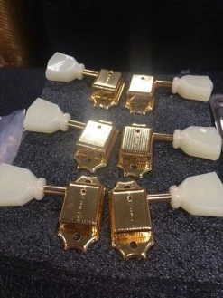 Accessories Kluson Deluxe KD-3-GPK 3-per-side Gold Tuning Keys