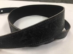 Empire Guitars Accessories LM Products LS-2304T BK Black Western Tooled Guitar Strap *Free Shipping In The USA*