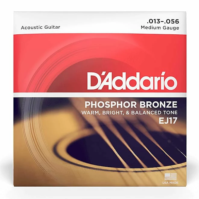 Buy ๐ Empire Guitars D'Addario EJ17 Phosphor Bronze Medium Acoustic Guitar Strings, .013 - .056 Accessories ๐ฏ 1 Empire Guitars D'Addario EJ17 Phosphor Bronze Medium Acoustic Guitar Strings, .013 - .056 Accessories