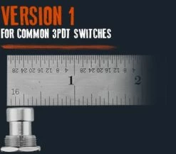 Empire Guitars Barefoot Buttons Skirtless V1 Silver 17-V1-SK-SV