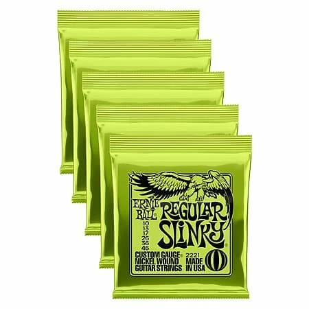 Outlet ๐ฅฐ Empire Guitars Ernie Ball 2221 Regular Slinky Electric Guitar Strings, .010 - .046-- 5 Packs *Free Shipping In The US* ๐ฏ 1 Empire Guitars Ernie Ball 2221 Regular Slinky Electric Guitar Strings, .010 - .046-- 5 Packs *Free Shipping In The US*