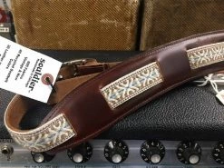 Empire Guitars Souldier "Laredo Tundra" Leather Saddle Guitar Strap *Free Shipping In The USA*