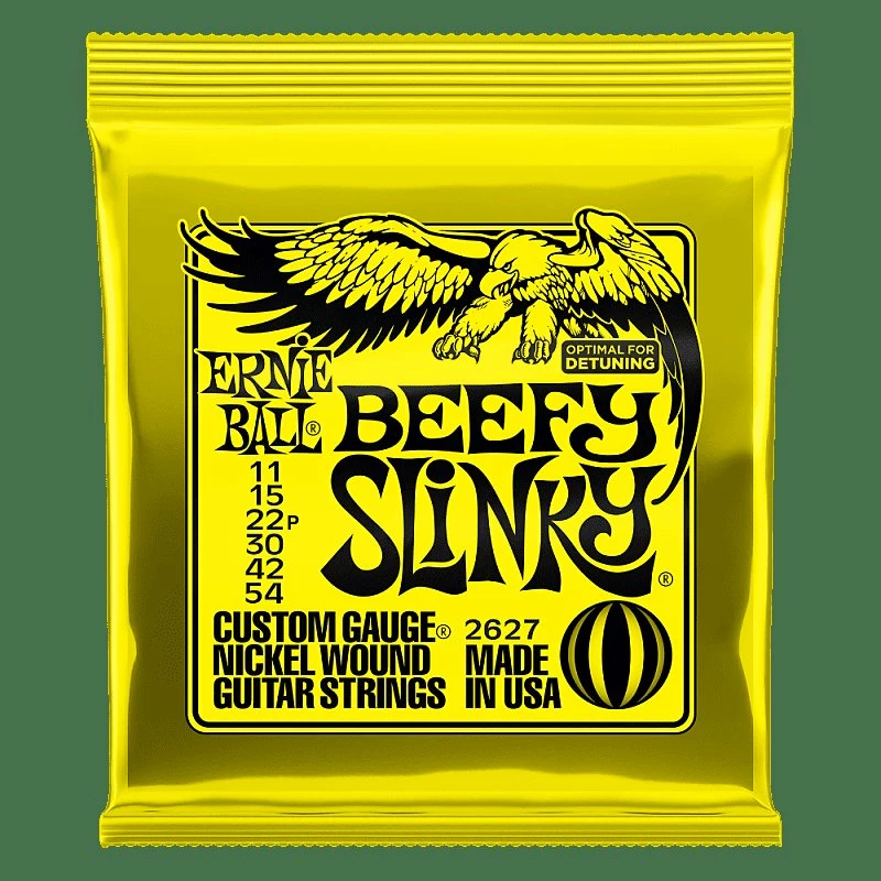 Top 10 ๐ฏ Empire Guitars Ernie Ball 2627 Beefy Slinky Nickel Wound Drop Tuning Electric Guitar Strings, .011 - .054 ๐ 1 Empire Guitars Ernie Ball 2627 Beefy Slinky Nickel Wound Drop Tuning Electric Guitar Strings, .011 - .054