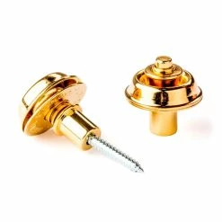 Empire Guitars Dunlop Straplok Retainer System Flush Mount SLS1404G Gold Accessories