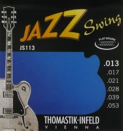 Empire Guitars Thomastik-Infeld JS113 Jazz Swing Nickel Flat-Wound Guitar Strings - Medium (.13 - .53) Accessories