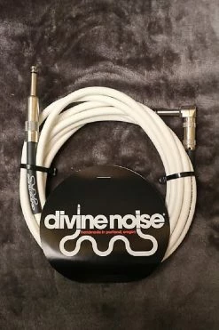 Empire Guitars Divine Noise 15ft Instrument Cable ST-RA (Straight-Right Angle) White *Free Shipping* Accessories