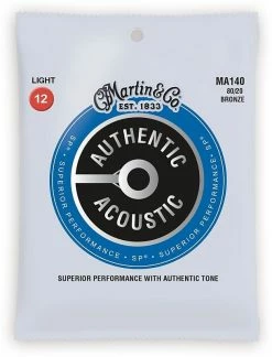 Empire Guitars Martin MA140 SP 80/20 Bronze Authentic Acoustic Guitar Strings - Light (12-54)