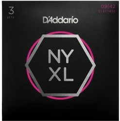 Empire Guitars Accessories D'Addario NYXL0942-3P Nickel Wound Electric Guitar String 3-Pack, Super Light 9-42 *Free Shipping*