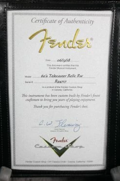 2018 Fender Custom Shop 60's Telecaster Relic