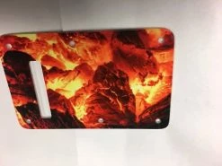 Empire Guitars Greasy Groove Stratocaster Pickguard & Backplate Fire Ember