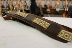 Empire Guitars Souldier "Crocus" Leather Saddle Guitar Strap *Free Shipping In The USA*