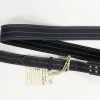 Awlgoods Handcrafted Leather Guitar Strap Navy With Off-White Stitching