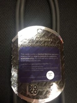 Empire Guitars Accessories Pro Co S16-3 Speaker Cable (3' Long) 1/4" To 1/4" Ends *Free Shipping In The USA*