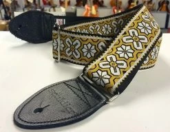 Empire Guitars Souldier Greenwich Yellow Guitar Strap *Free Shipping In The USA*