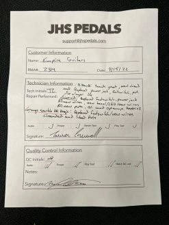 2011 JHS Pedals Lime Aid Used Effects