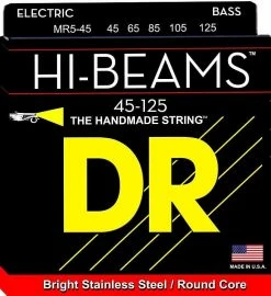 Empire Guitars Accessories DR Hi-Beams 5 String Bass Strings 45-125 MR5-45 *Free Shipping In The USA*