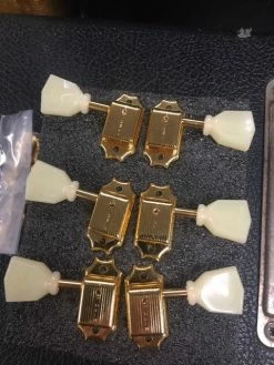 Accessories Kluson Deluxe KD-3-GPK 3-per-side Gold Tuning Keys
