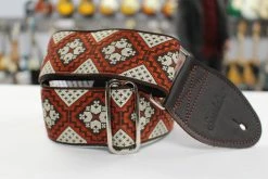 Empire Guitars Accessories Souldier "Rustic Flower" Guitar Strap With Brown Leather Ends *Free Shipping In The USA*