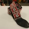 Empire Guitars Souldier Guitar Strap Greenwich Red With Black Leather Ends *Free Shipping In The USA* Accessories