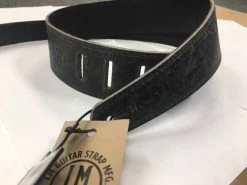 Empire Guitars Accessories LM Products LS-2304T BK Black Western Tooled Guitar Strap *Free Shipping In The USA*