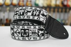 Empire Guitars Souldier Guitar Strap Zodiac Black W/ Black Ends GS0352 *Free Shipping In The USA*