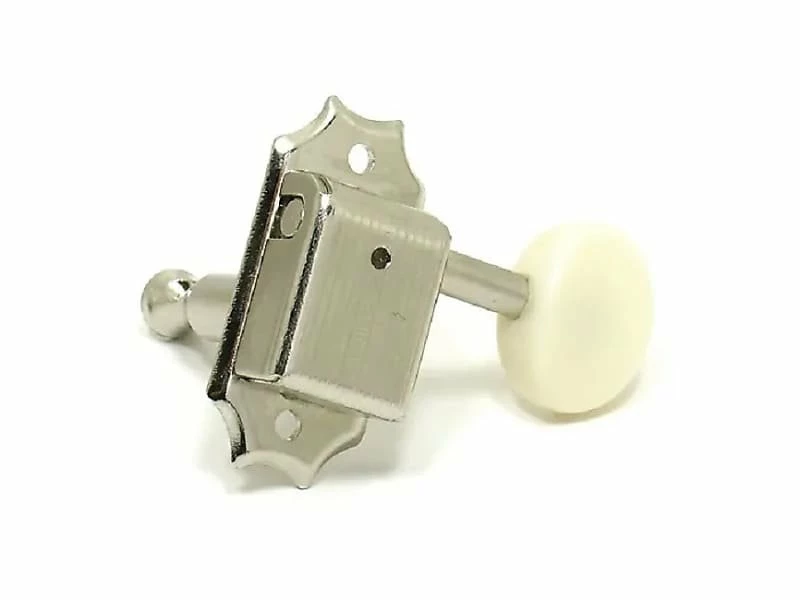 Buy 😀 Empire Guitars Kluson Deluxe KD-3-NP 3 Per Side With White Buttons *Free Shipping In The USA* Guitar Parts 🔥 2 Empire Guitars Kluson Deluxe KD-3-NP 3 Per Side With White Buttons *Free Shipping In The USA* Guitar Parts