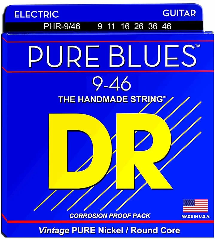 Outlet ๐ Empire Guitars DR PHR-9 Pure Blues Lite Electric Guitar Strings (9-42) โญ 1 Empire Guitars DR PHR-9 Pure Blues Lite Electric Guitar Strings (9-42)