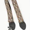 Empire Guitars Souldier Custom Guitar Strap Greenwich Brown With Black Leather Ends *Free Shipping In The USA* Accessories