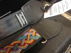 Empire Guitars Souldier Celtic Knot Rainbow Guitar Strap With Black Leather Ends *Free Shipping In The USA* Accessories