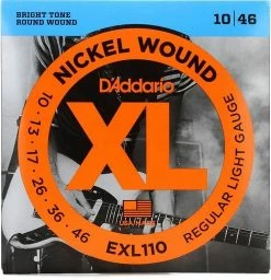 Empire Guitars D'Addario EXL110 Nickel Wound Regular Light Electric Guitar Strings, .010 - .046