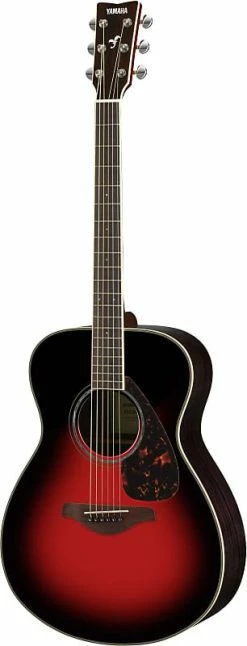 Empire Guitars Yamaha FS830-DSR Small-Body Acoustic Guitar Dusk Sun Red