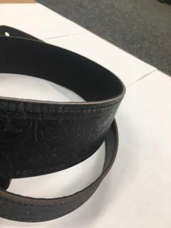 Empire Guitars Accessories LM Products LS-2304T BK Black Western Tooled Guitar Strap *Free Shipping In The USA*