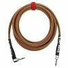 Empire Guitars Rattlesnake 15' Straight To Angled Copper Instrument Cable *Free Shipping In The USA*