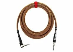 Empire Guitars Rattlesnake 15' Straight To Angled Copper Instrument Cable *Free Shipping In The USA*