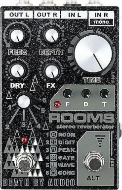 Empire Guitars Effects Death By Audio Rooms Stereo Reverb *Free Shipping In The US*-- In Stock Now!