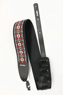 Empire Guitars Accessories Souldier Torpedo Fillmore Red, Black, & White Guitar Strap *Free Shipping In The US*