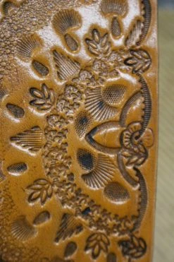 Empire Guitars Cheesecake Leather Mandala & Turqoise Guitar Strap